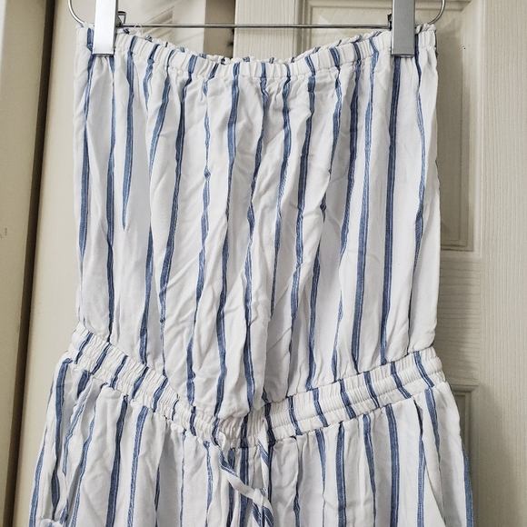 Striped Tube Jumpsuit - Picture 3 of 8